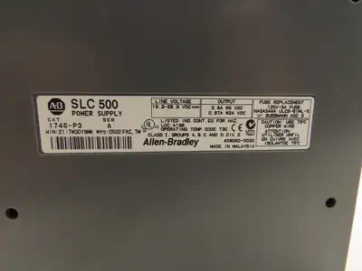 Allen Bradley 1746-A13 1746-P3 SLC 500 Power Supply 13-Slot I/O Chassis Rack