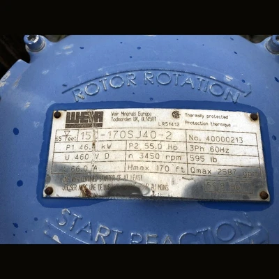 USED WEIR 150-170SJ40-2