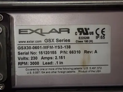 Used EXLAR GSX300601MFMYS3138 Linear Actuators Ohio US | HGR 24 #737673