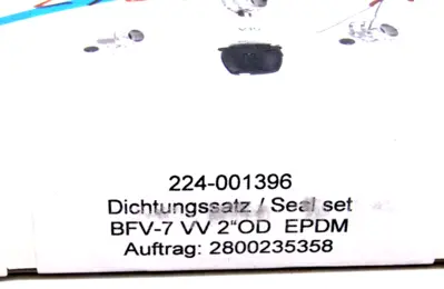 NEW TUCHENHAGEN 224-001396 BFV-7 VV 2"ODEPDM 224001396