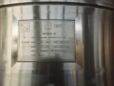 New | in-Stock 2025 HONGDA KETTLE Autoclaves, Reactors & Kettles | Hongda America Corp #1207434