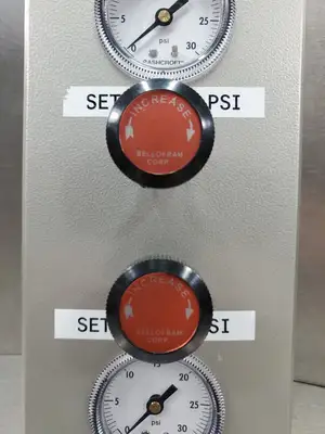 BEOFRAM PRESSURE REGULATOR MODULE w/ASHCROFT 595-04 PSI METER. 6C