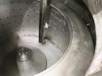 Ellerwerk 733 C perforate basket centrifuge, Hastelloy C-22.
