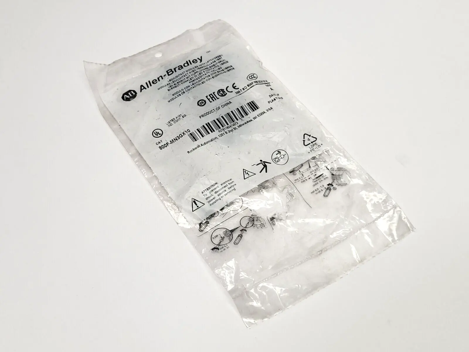 USED ALLEN-BRADLEY 800F-MN3GX10