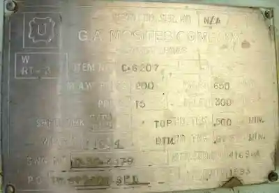 USED G.A. MOSITES CO. OF HOUSTON INC NOT APPLICABLE