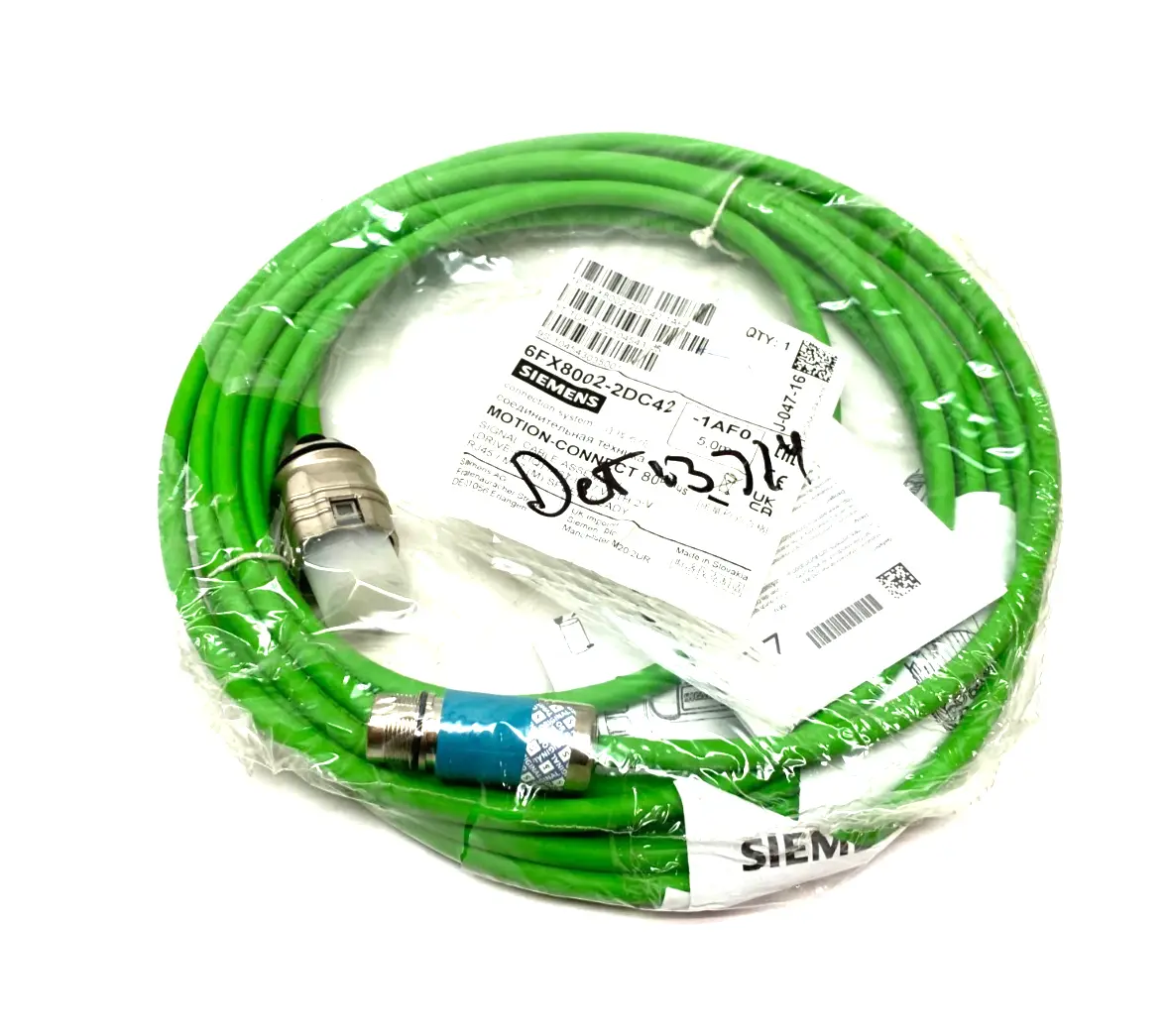 USED SIEMENS MOTION-CONNECT 800PLUS DRIVE-CLIQ SIGNAL CABLE ASSEM.