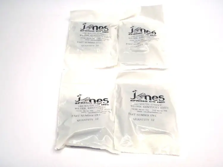 New | in-Stock W.B. Jones Extension Springs 0.343 OD, 0.025 Music Wire 12 Pa Misc Fasteners Michigan US | Maverick Industrial Sales #1396076