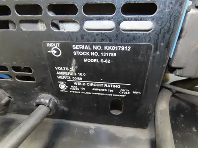 Miller CP-250TS Mig Welder 250 amp DC Arc S-62 Wire Feeder 200/230/460v 3PH