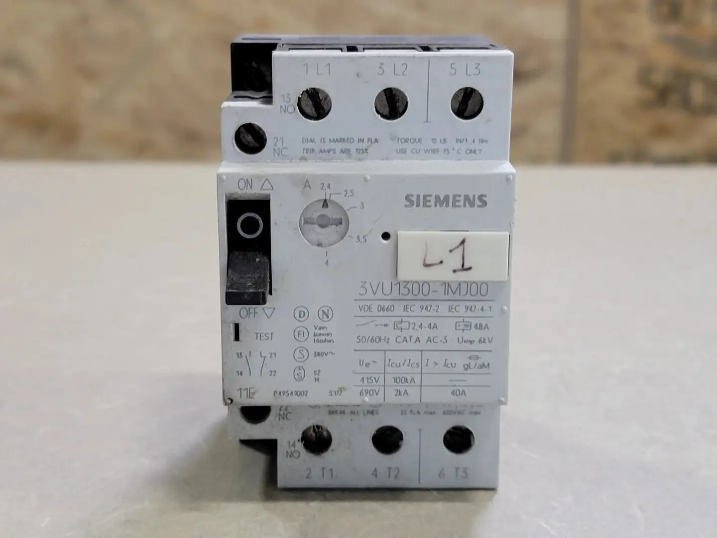 USED SIEMENS 3VU1300-1MJ00