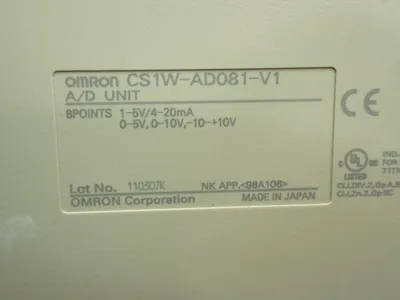 USED OMRON CS1WAD081V1