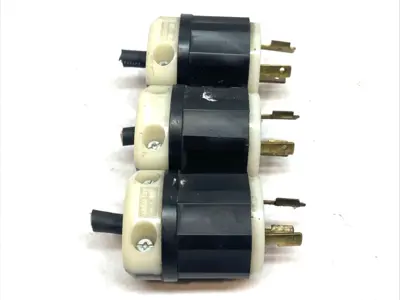 Used Leviton Twist-Locking Plug 20A 480V 2341 LOT OF 3 Bus Bars & Plugs Michigan US | Maverick Industrial Sales #1400806