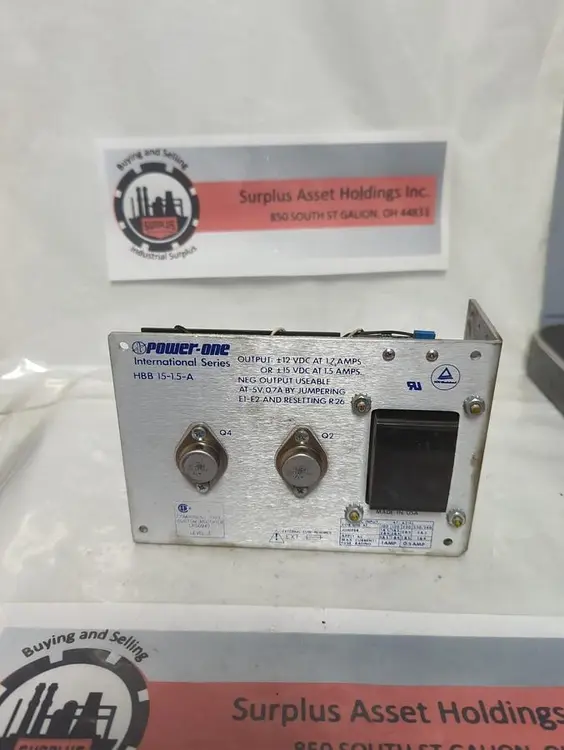 Used POWER-ONE HBB 15-1.5A Power Supplies Ohio US | Surplus Asset Holdings #1445185