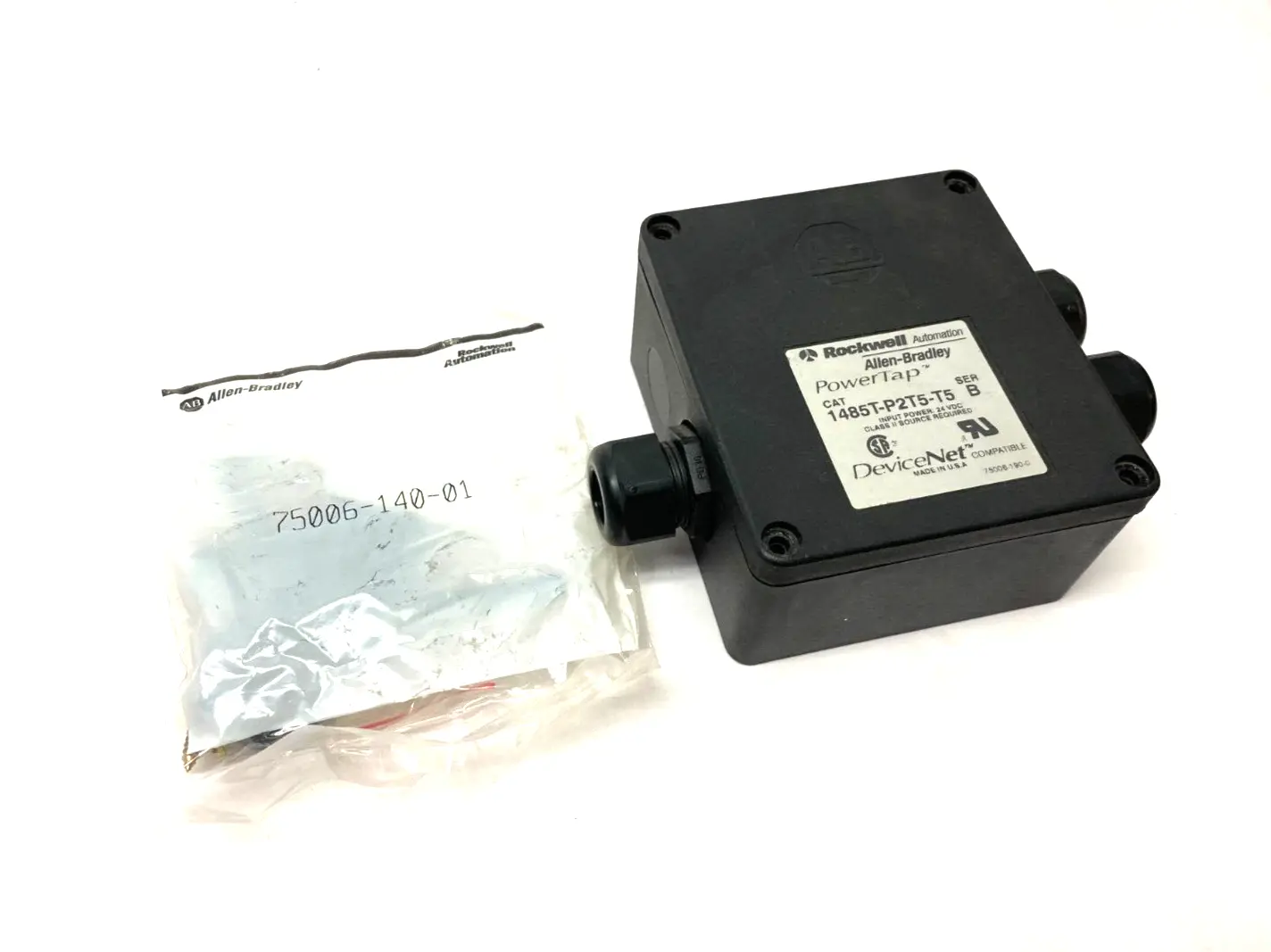 USED ALLEN-BRADLEY SER. B POWERTAP DEVICENET POWER DEVICE 24VDC