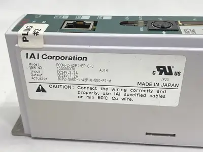 USED IAI PCON ACTUATOR POSITION CONTROLLER 2.2A 24VDC