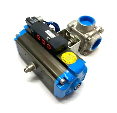 New | in-Stock MARWIN UT SERIES PNEUMATIC BALL VALVE ACTUATOR ASSEMBLY 1-1/2" 3-WAY Linear Actuators | Maverick Industrial Sales #1113086