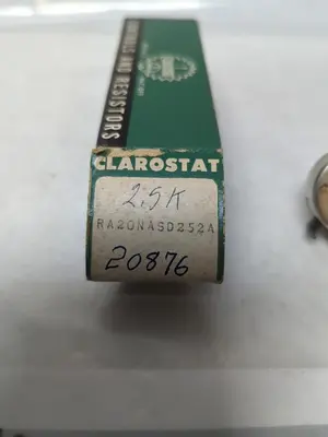 New | in-Stock CLAROSTAT RA20NASD252A Miscellaneous Equipment (Electrical & Power) | Surplus Asset Holdings #1191822