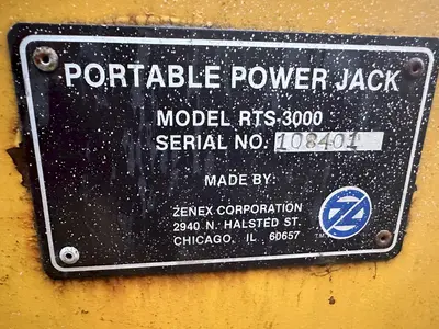 (4)  ZENEX CORPORATION MODEL RTS-3000 PORTABLE ELECTRIC POWER VEHICLE LIFT JACKS: STOCK #17222