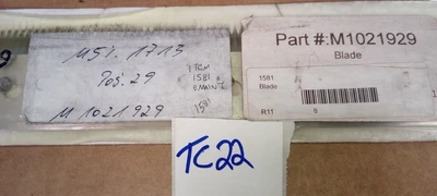 M-102-1929 1581 BLADE PART #M-1021929 BLADE