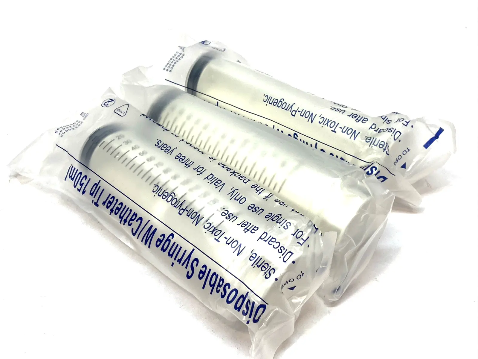 150mL Disposable Syringe w/ Catheter Tip LOT OF 3