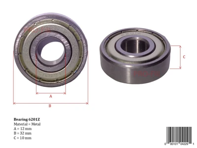 New | in-Stock PRO-FILL INC BEARING 6201Z Conveyor Parts | ProFill Inc #948272
