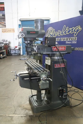 Used WEBB 3VK Vertical Mills California US | Sterling Machinery Exchange #1465585