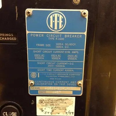 USED ITE IMPERIAL K-1600