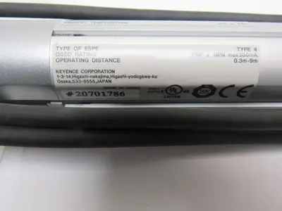 Keyence SL-C44H-R 24 VDC Light Curtain Receiver W/Cord