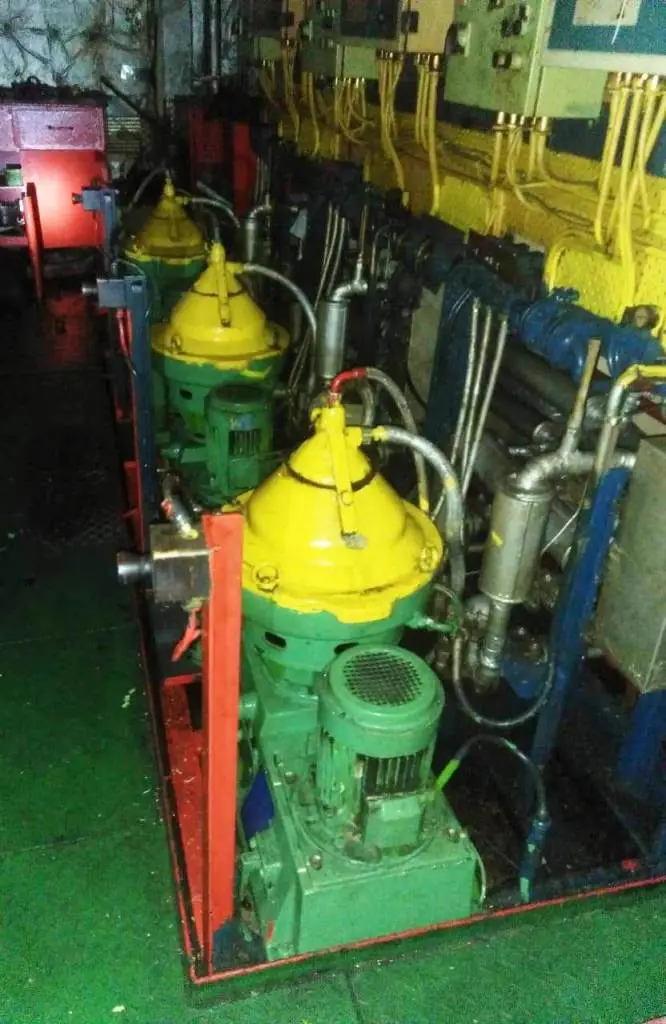 (2) Alfa-Laval MMPX 403 SGP-11 oil purifiers, 316SS.