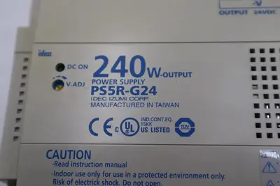 IDEC PS5R-G24 Power Supply:  100-240VAC 4A IN, 24VDC 10A 240W STOCK 4995