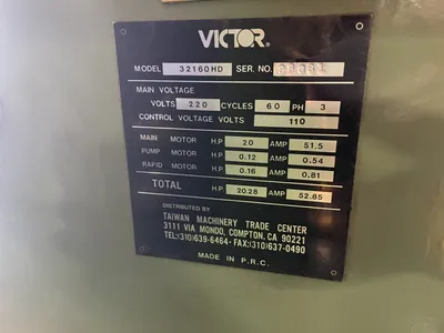 VICTOR 32160HD LATHES, ENGINE | Wheeler Machinery Sales (8)