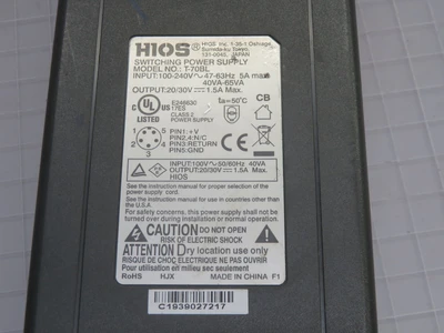 Used HIOS _UNKNOWN_ AC/DC Power Supplies Texas US | OCO Industrial #1703623