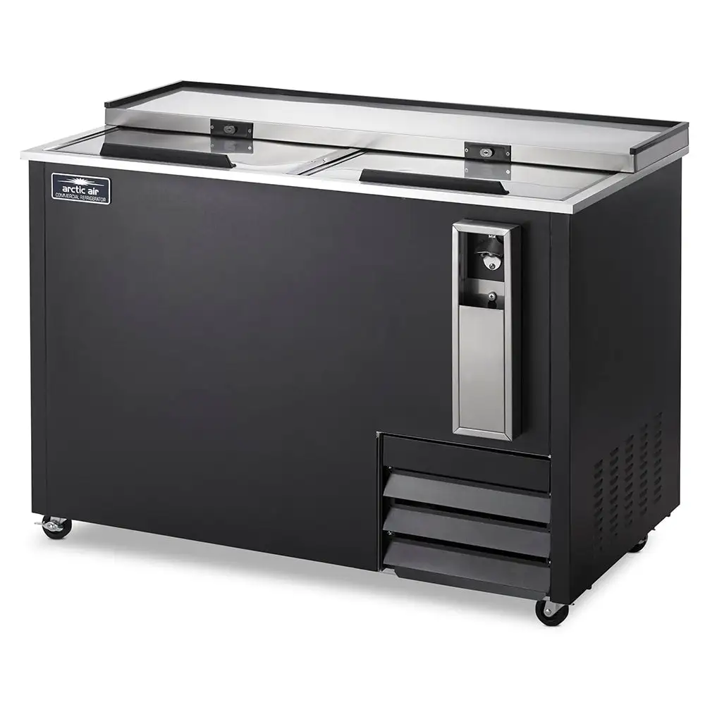 Arctic Air AUB50R 49 1/2" Forced Air Bottle Cooler - Holds (396) 12 Oz Bottles, Black, 115v