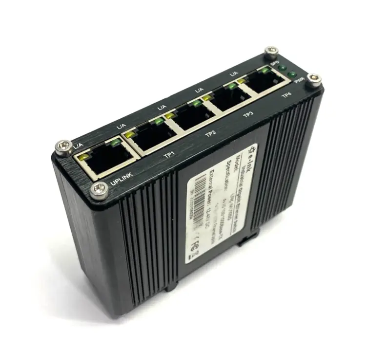Used E-LINK MINIATURE 5-PORT GIGABIT ETHERNET SWITCH 4X10/100/1000BASE-TX Relays & Switches | Maverick Industrial Sales #1103590