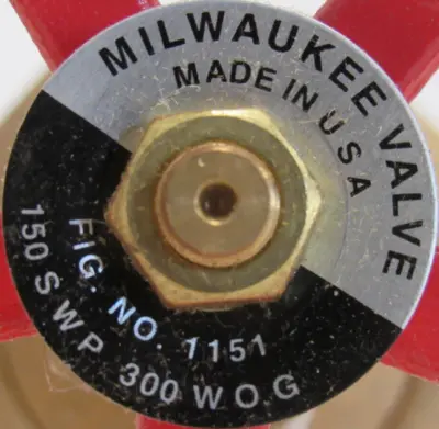 NEW LOT OF 3 MILIWAUKEE VALVE 1151 GATE VALVE 1-1/4"