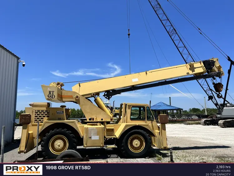 Used 1998 GROVE RT58D Mobile Cranes Louisiana US | Proxy Equipment #1377642