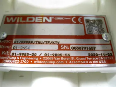 NEW Wilden P1/PPPPP/TNU/TF/KTV