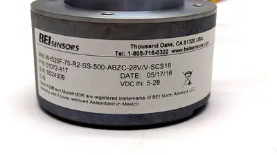 01072-417 | BEI  Incremental Optical Encoder XHS25F-75-R2-SS-500-ABZC-28V/V-SCS18 - New Other