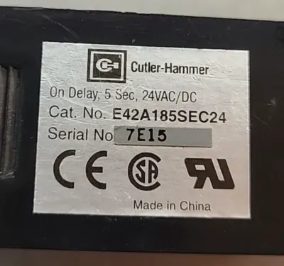 Cutler-Hammer E42A185SEC24 VAC/DC (BIN323)