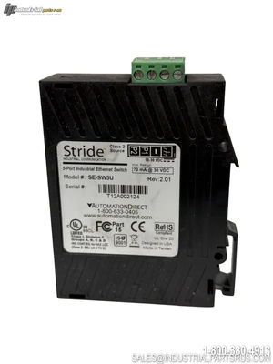 Used STRIDE SE-SW5U PLC Ethernet Equipment Kentucky US | Industrial Parts R Us Inc. #908902