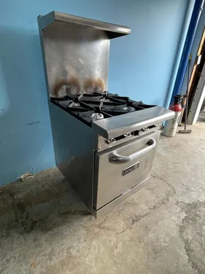 75-0424 Asber AER-4-24 24" 4-Burner Propane Range with Oven