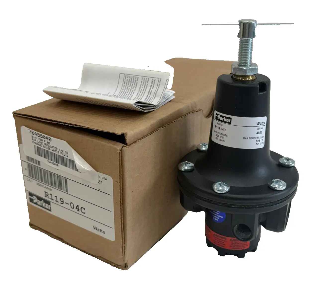NEW PARKER R119-04C PNEUMATIC REGULATOR 1/2" R11904C
