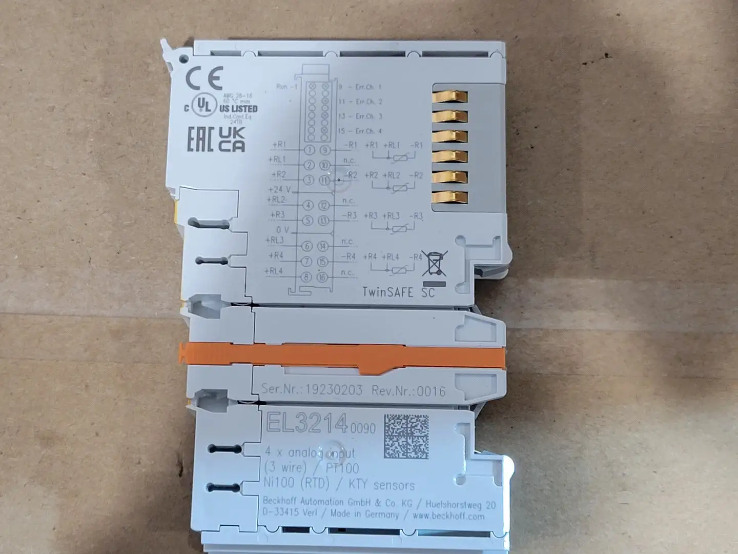 New | in-Stock BECKHOFF AUTOMATION EL3214-0090 PLC Temperature Modules British Columbia CA | Lenmark #1489039