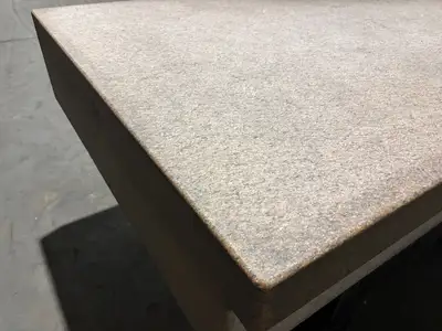 72x48x12 | Pink Granite Stone Inspection QC Table, 72" x 48" x 12" - Used