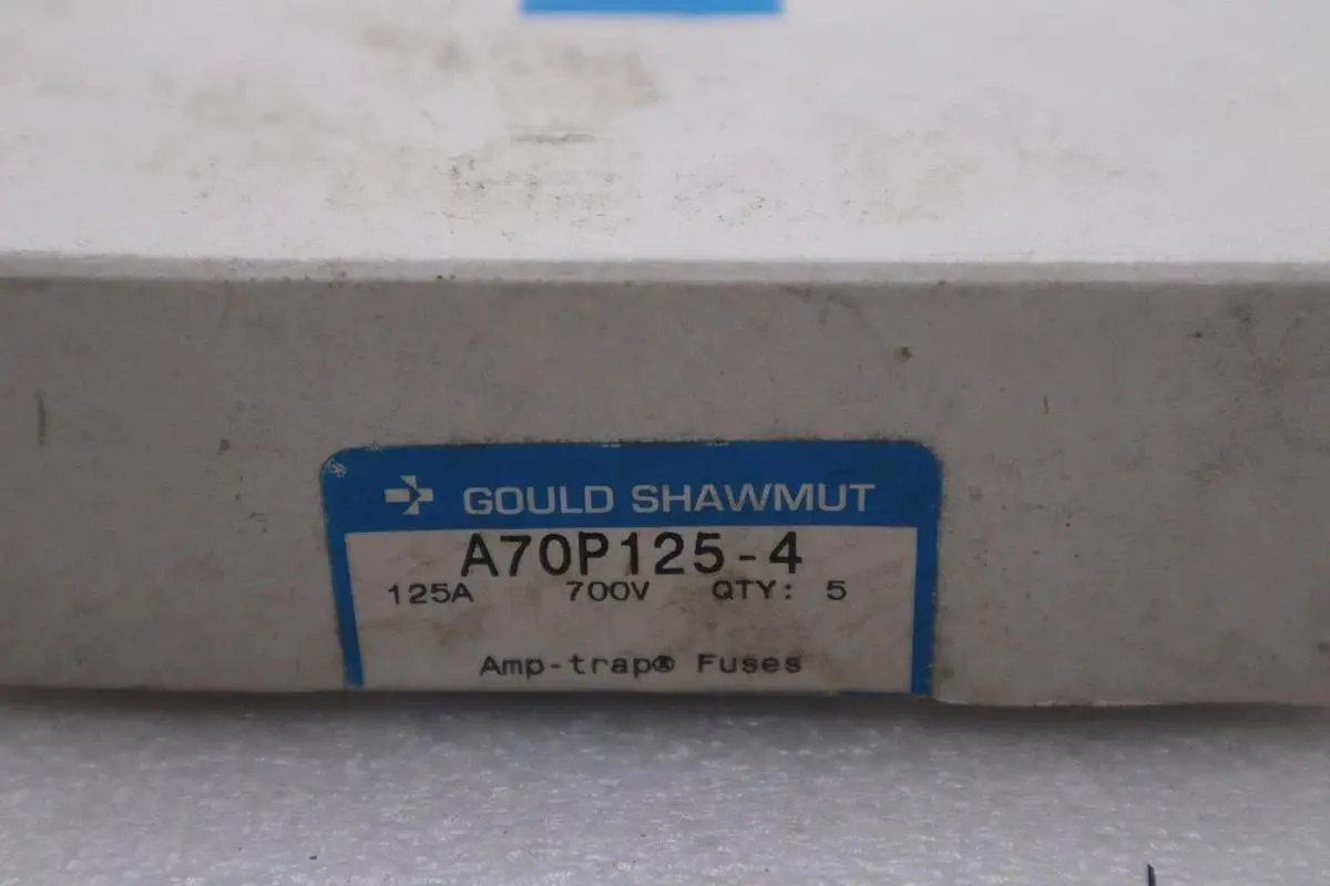 BOX OF 5 - Amp Trap Ferraz Shawmut A70P125-4 Semiconductor Fuse - STOCK GF344A