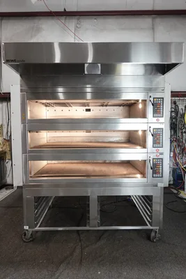 MIWE ELECTRIC CONDO TRIPLE DECK OVEN STEAM INJECTED ARTISIAN BREAD MODEL CO 3.1408