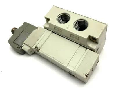 SY5140R-5WOZ | SMC  Solenoid Valve w/5-Port Manifold Base - Used
