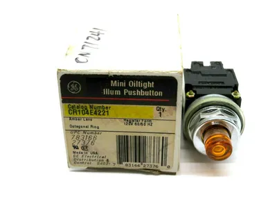 GENERAL ELECTRIC CR104E4221 PUSHBUTTON 120VAC AMBER