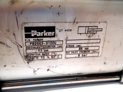 Used Parker/ Destaco/ Balluff P82G63-3100U 82G6N-631E603-0099A Pneumatic Cylinders Michigan US | Maverick Industrial Sales #1410783