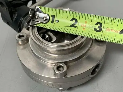 USED GEA TUCHENHAGEN-7 STAINLESS STEEL FC1400826 BUTTERFLY VALVES