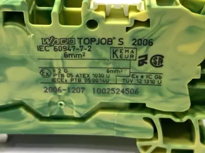 Used WAGO GROUND TERMINAL BLOCK LOT OF 15 Terminal Blocks | Maverick Industrial Sales #1103514